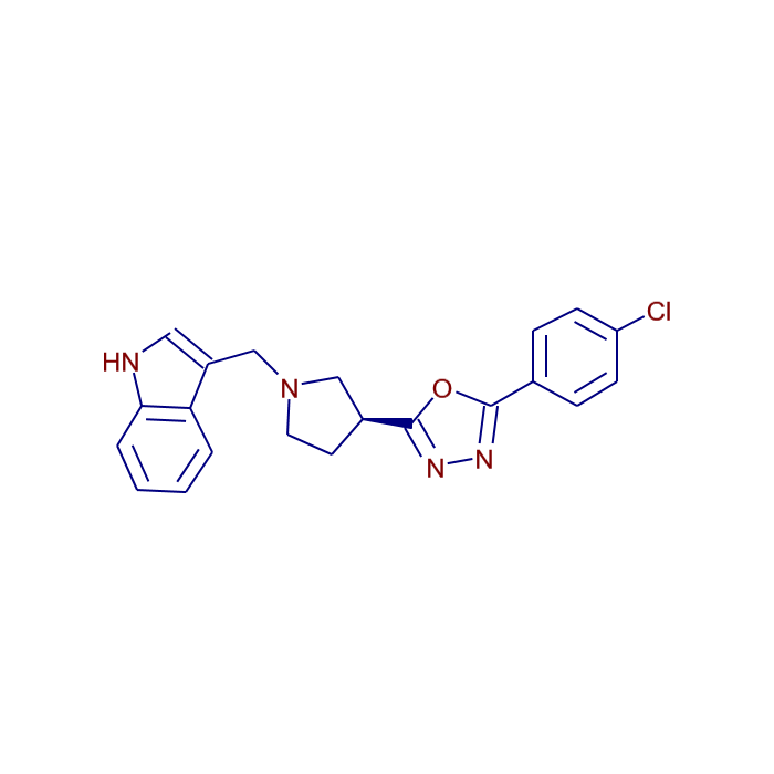 Mzcloud S Chlorophenyl Oxadiazol Yl Pyrrolidinyl